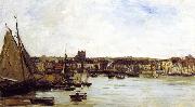 Charles-Francois Daubigny Port of Dieppe Spain oil painting reproduction